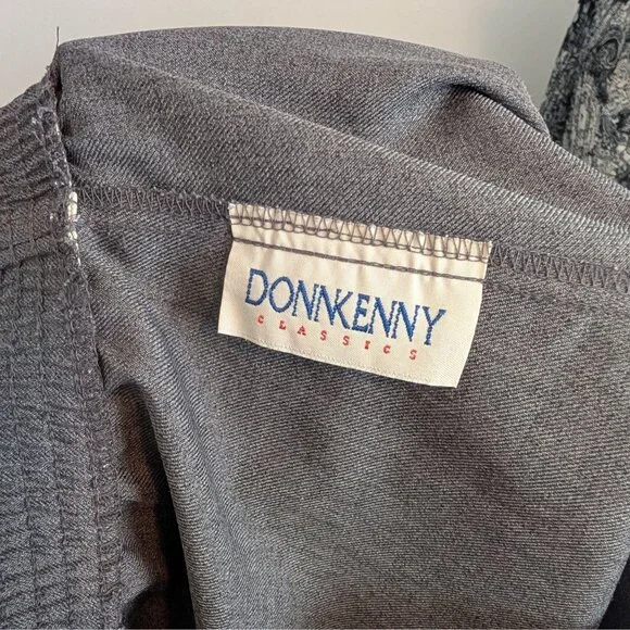 Donnkenny Classics Womens Charcoal Elastic Waist Pull-On Pants with Pockets - 16 - Picture 4 of 6